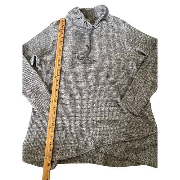 Ideology Cowl-Neck Tulip-Hem Top Deep Charcoal Athleisure Casual Women 2X - Picture 7 of 9